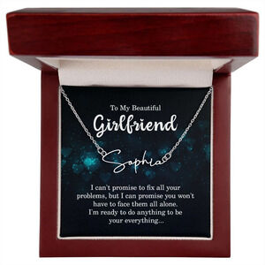 I Can't Promise to Fix All Personalized Silver Tone Name Necklace Custom Name